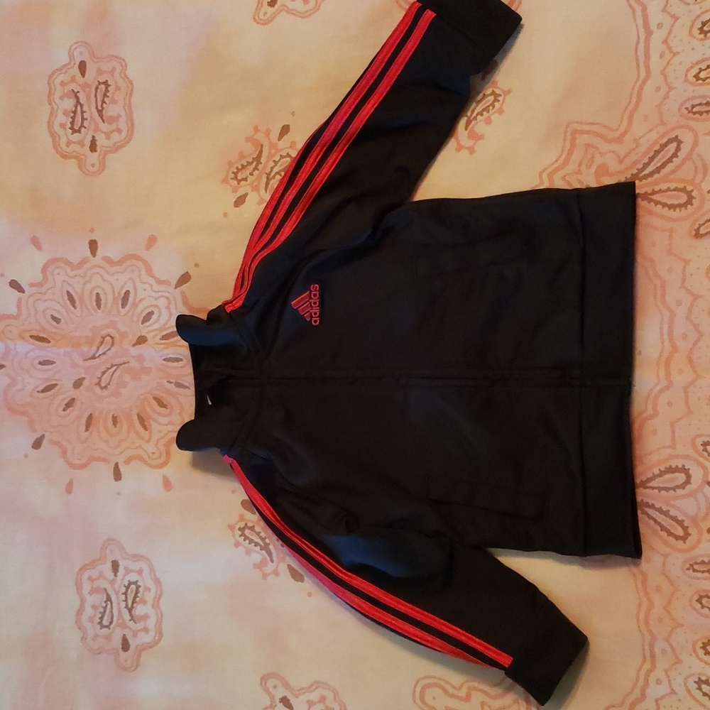 Bundle Red and Black Set Stripes Lines Athletic Sport Matching Set Track Suit Ja - Picture 5 of 16